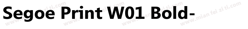 Segoe Print W01 Bold字体转换